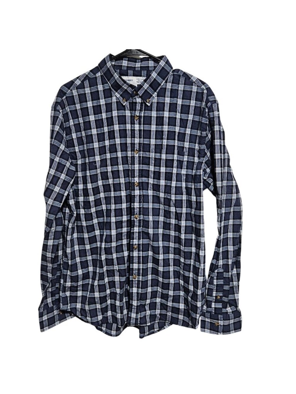 Old Navy Everyday Shirt Size XL Slim Fit Built In Flex Button Up Long Sleeve